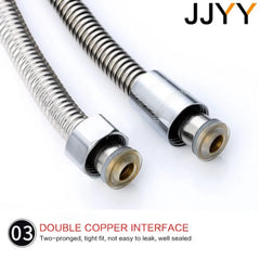 JJYY1.5M/2M High quality stainless steel tap hose Flexible shower hose Thick silicone shower hose Bathroom tools