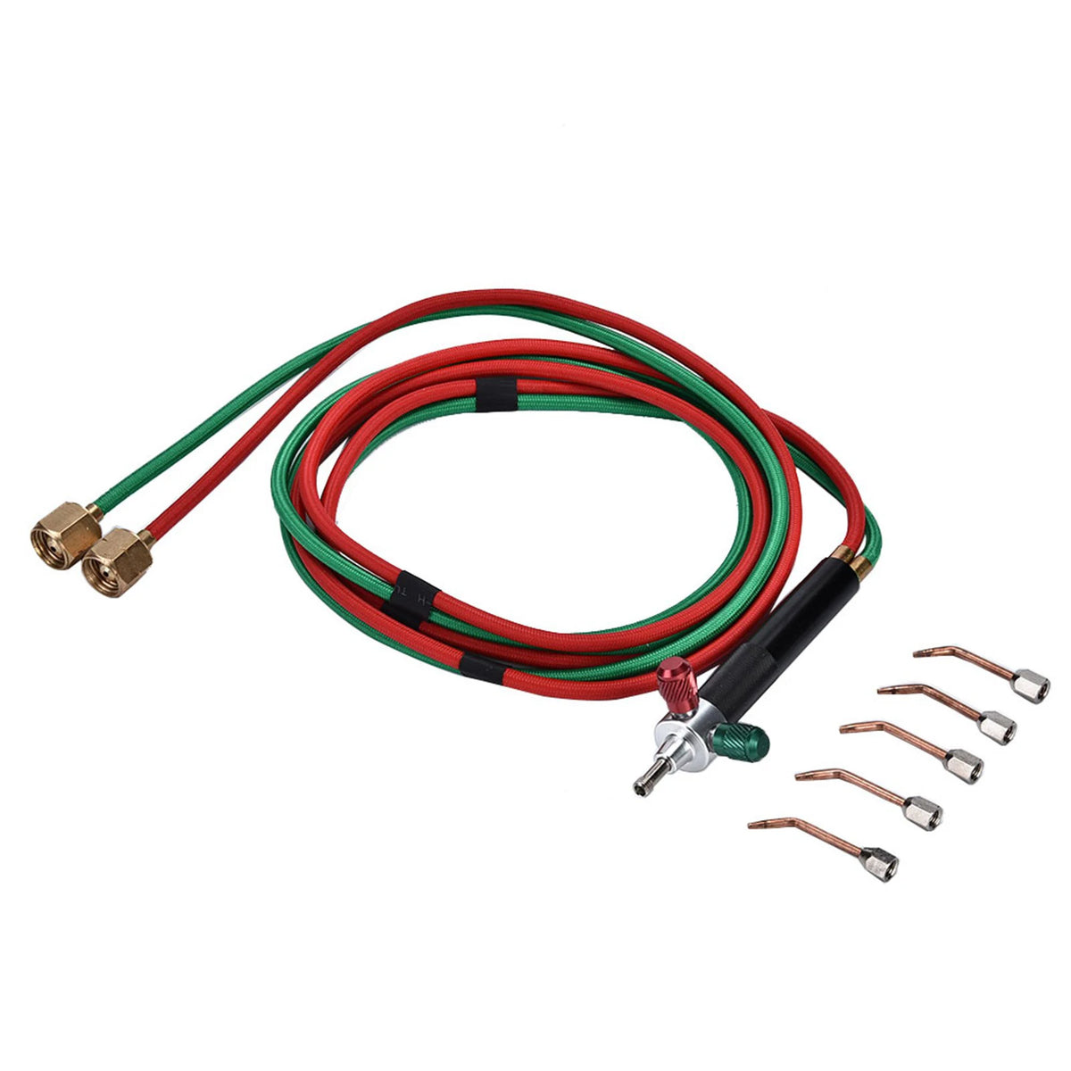 Jewelry Tools Jewelry Processing Equipment Oxygen Welding Torch Tools Flame Gun with 5 Tips Gold Silver Copper Welding Tools