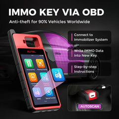 KM100E Autel Key Fob Programmer Immobilizer Tool Free Update Key Creation IMMO Learning Chip Read Cloning Tools PK IM508