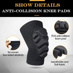 1 Pair Unisex Knee Pads Construction Work Thickened Sponge Sports Kneepad for Fitness Basketball Volleyball Leg Brace Protector