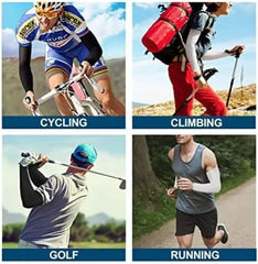 1 Pair Outdoor Sport UV Sun Shield Arm Sleeves Skin Cover Sports Arm Compression Sleeve Basketball Cycling Volleyball Sunscreen