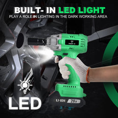 Tegatok 20V rechargeable 3-inch-1 impact wrench, Father's Day gift, Suitable for household tools.
