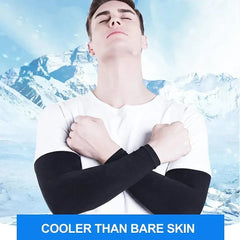 1 Pair Outdoor Sport UV Sun Shield Arm Sleeves Skin Cover Sports Arm Compression Sleeve Basketball Cycling Volleyball Sunscreen