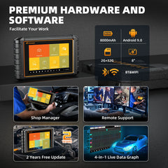 FOXWELL NT909 OBD2 Bidirectional Scan Tool ECU Coding All System Car Diagnostic Tools CANFD AutoAuth OBD2 Automotive Scanner
