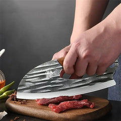 PLYS Utility Knives, Wooden handle, Slicing Knife, Forge a chef's knife Cooking Butcher Vegetable Fruit Knife Kitchen