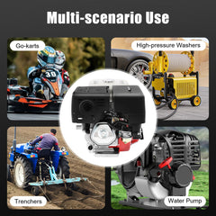 420CC Gas Engine 15HP 4-Stroke Gasoline Motor Engine Pull Start Gas Engine Go Kart Petrol Engine Garden Tool Gas Motor 3600 RPM
