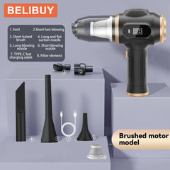 BELIBUY Cordless Handheld Vacuum Cleaner Suction Vacuum Cleaner Can Absorb Dust Debris Pet Hair Multi-functional Household Car
