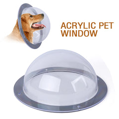 Pet Dog Fence Window Bubble Dome Peek Window for Pets Dogs Cats Clear Safe Durable Acrylic Fences Window