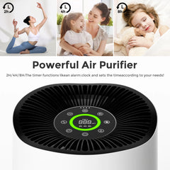 HEPA Air Purifier for Large Rooms for Household HEPA Filter Efficient Purifying Smoke, Pollen, Pet Dander, and Dust Air Purifier