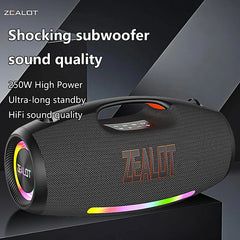 ZEALOT S89 250W Portable Bluetooth Speaker High Volume Waterproof 48000mAh Wireless TWS Subwoofer Suporrt USB/TF/AUX RGB light.
