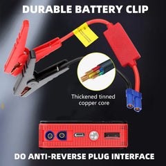 Portable Car Jump Starter Multi-function 20000mAh Power Bank Booster 12V Battery Emergency Charger Petrol Diesel Starting Device