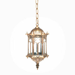 Retro Outdoor Pendant Light Vintage Lantern Yard Hanging Lamp Fixture Waterproof