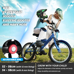 2-in-1 Kids Bicycle Helmet Child Sports Safety Cycling Protection Full Face Helmet Bike Roller Skating Helmet Guard for Cycling