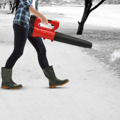 Electric Cordless Leaf Blower with Battery and Charger 21V 6-Speed Dial Control Leaf Blowers for Lawn Care, Snow, Debris, Dust