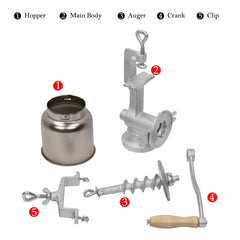 Kitchen Tools Mills Hand Cranking Operation Grain Grinder Silver