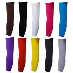 1 Pair Outdoor Sport UV Sun Shield Arm Sleeves Skin Cover Sports Arm Compression Sleeve Basketball Cycling Volleyball Sunscreen