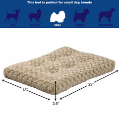 Midwest Homes for Pets Dog Bed & Crate Mat, Deluxe Ombre Swirl, 24, Mocha