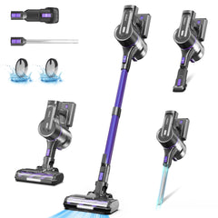 Yoma S100 28000Pa 350W Stick Cordless Vacuum Cleaner, up to 45min Runtime, 9In1 Stick Vac for Hardwood Floor Pet Hair Home Car