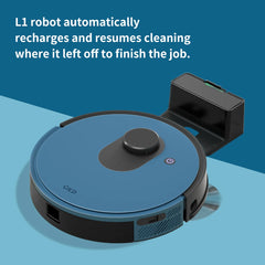 OKP Lidar Robot Vacuum Cleaner 3800Pa Power Suction , LiDAR Navigation Smart Home appliance, Self-Charging, for Pet Hair,Carpet
