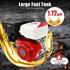 420CC Gas Engine 15HP 4-Stroke Gasoline Motor Engine Pull Start Gas Engine Go Kart Petrol Engine Garden Tool Gas Motor 3600 RPM
