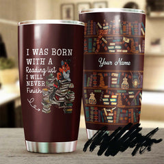 Book Lover Reading List Personalized Tumbler -Reading Tumbler-Book Lover Gift -Bookaholic Tumbler -Bookworm Gift - Gift For Her Gift For Him