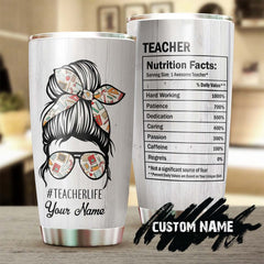 Funny Teacher Life Personalized Tumbler -Teacher Tumbler -Appreciation Gift -Teacher Thank You Gift -Counselor Gift - Gift For Your Teacher