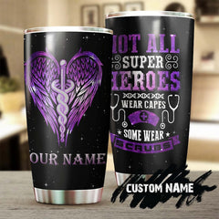 Caduceus Hero Wear Scrubs Personalized Nurse Tumbler Tumbler-Funny Nurse Tumbler-Appreciation Nurse Gift-Nurse Thank You Gift-Gift For Nurse