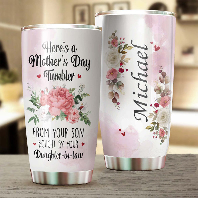 This Tumbler From Your Son Bought By Your Daughter In Law Personalized Tumbler-Birthday Gift Christmas Gift Mother'S Day Gift For Mom In Law