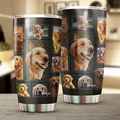 Golden Retriever Tumbler-Custom Golden Retriever Tumbler-Gift For Golden Retriever Mom Golden Retriever Dad-Gift For Golden Retriever Lover