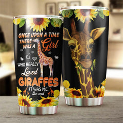 There Was A Girl Who Loves Giraffes It Was Me Fairy Story Tumbler-Gift For Giraffe Lover-Birthday Gift Christmas Gift For Her Him