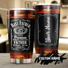 Best Father In The World Daughter First Love Funny Beer Personalized Tumbler-Birthday Christmas Father'S Day Gift For Father From Daughter