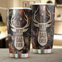 Best Buckin Dad Ever Tumbler-Birthday Christmas Father'S Day Gift For Father Dad From Daughter Son