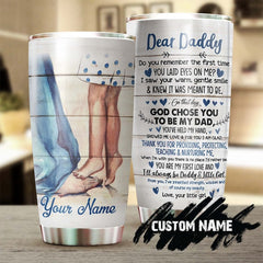 Daddy And A Little Girl Love Personalized Tumbler-Birthday Gift Christmas Gift Father'S Day Gift For Father Dad From Daughter