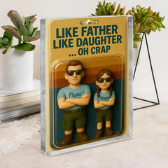 Custom Fathers Day Gift for Dad, Custom Photo Dad And Acrylic Plaque, Best Dad Ever Block Plaque Gift For Husband Grandpa