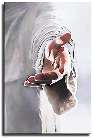 Jesus Extending His Hand Wall Art Give me Your Hand Christ Jesus Saying Come To Me Poster Picture Print Canvas Wall Art Home Room Decor