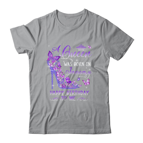 A Queen Was Born In January Cute Birthday Girls Women T-Shirt Hoodie Sweatshirt Tank tops