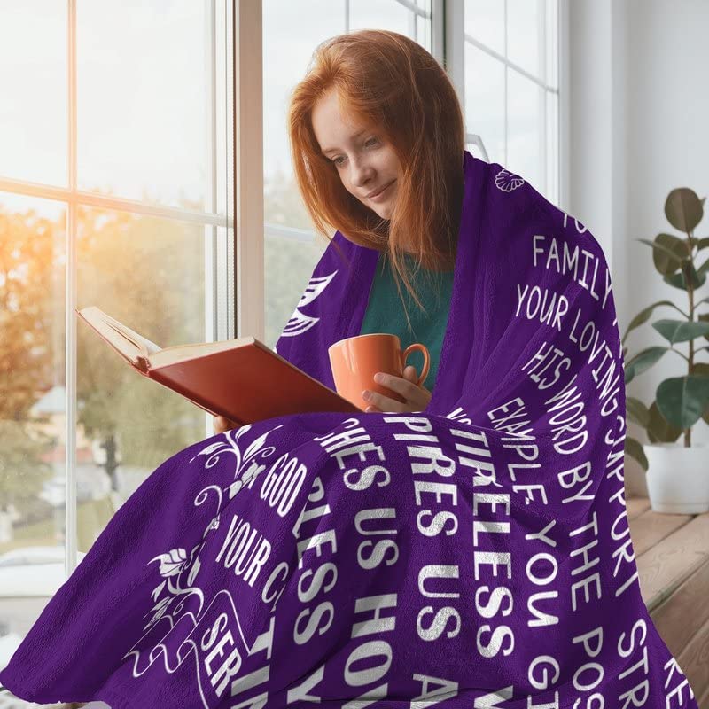 Valentine's Birthday's Gift for Pastors Wife Throw Blanket Fleece, A Great Appreciation Gift Idea for Pastors Wives,to Our Pastor's Wife Blanket Gifts