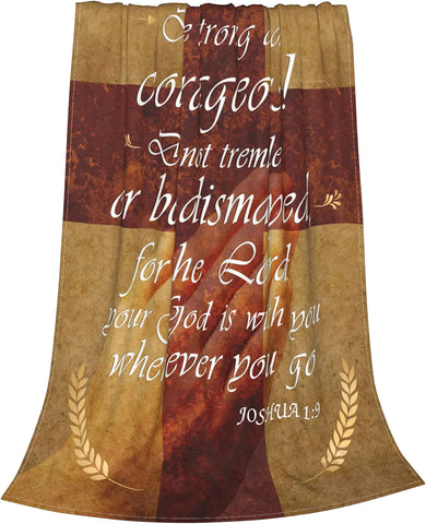 Christian Gifts for Women Scripture Throw Blanket Religious Spiritual Gifts with Bible Verse, Inspirational Thoughts Healing Prayers Gift for People