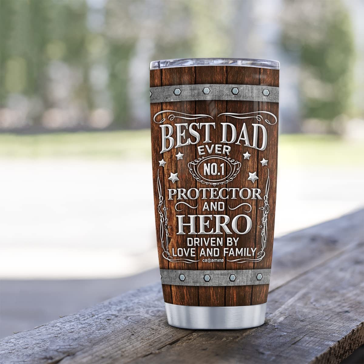 Best Dad Ever Tumbler Personalized Fathers Day Stainless Steel Tumblers Mug Birthday Christmas Customized Gifts For Dads Daddy Father Papa Gift From Daughter Son