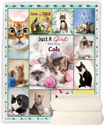 Cat Blanket, Cat Lovers Gifts for Daughter Girl Women, Cat Gifts for Cat Lovers Women Girls Boys, Throw Blanket for Couch Bed Sofa