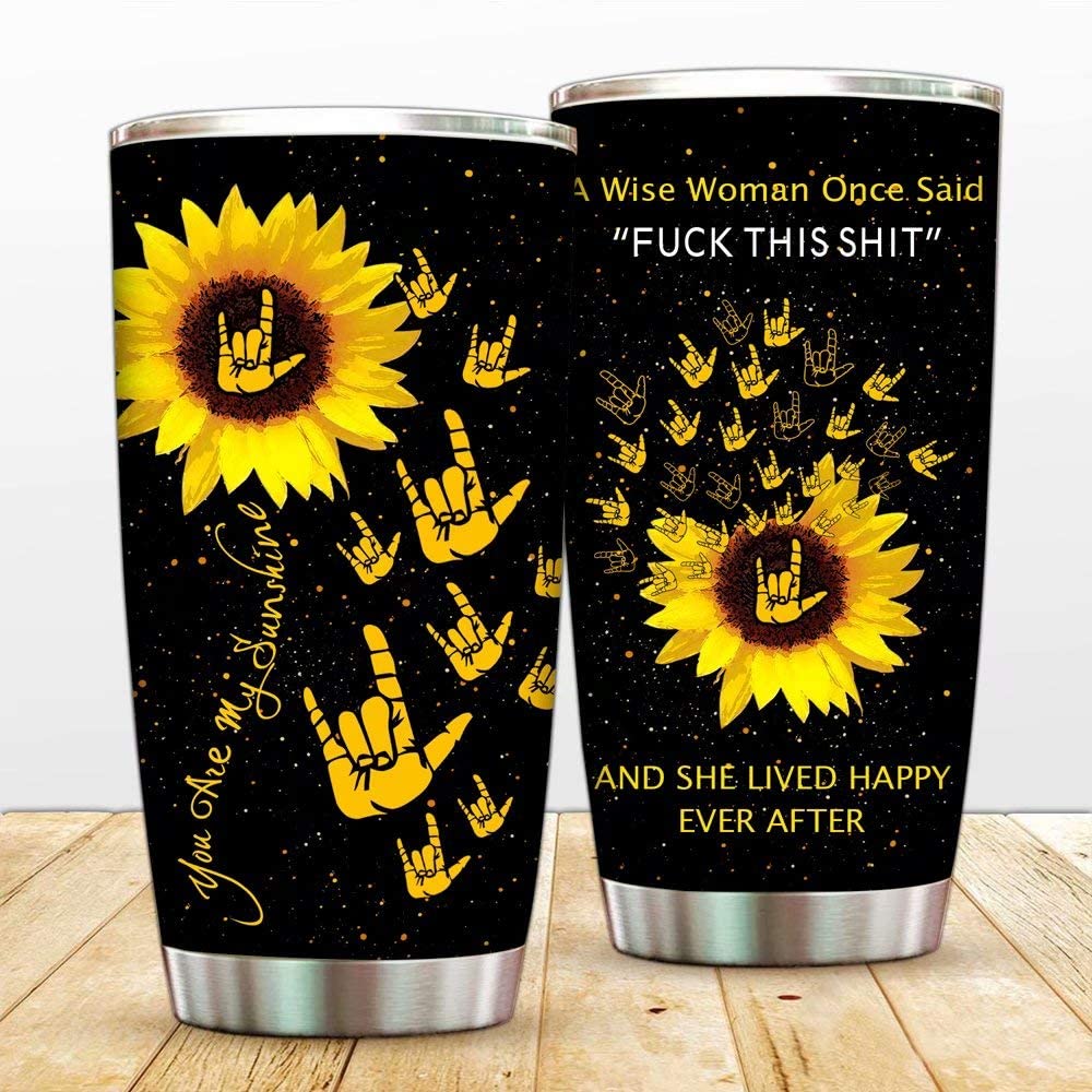 You Never Walk Alone Dragonfly Travel Coffee Mug for Hot & Cold Drinks,Sunflower Dragonfly You Are My Sunshine Tumbler with Lid and Straw,To Daughter Christmas Double Wall Vacuum Sporty Thermos