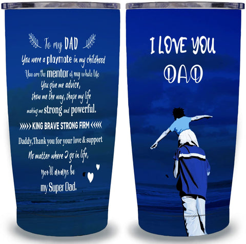 Father's Day Gift Tumbler - Stainless Steel Insulated Travel Mug/Tumbler for Coffee - Dad Tumbler Father's Birthday Gift for Best Dad