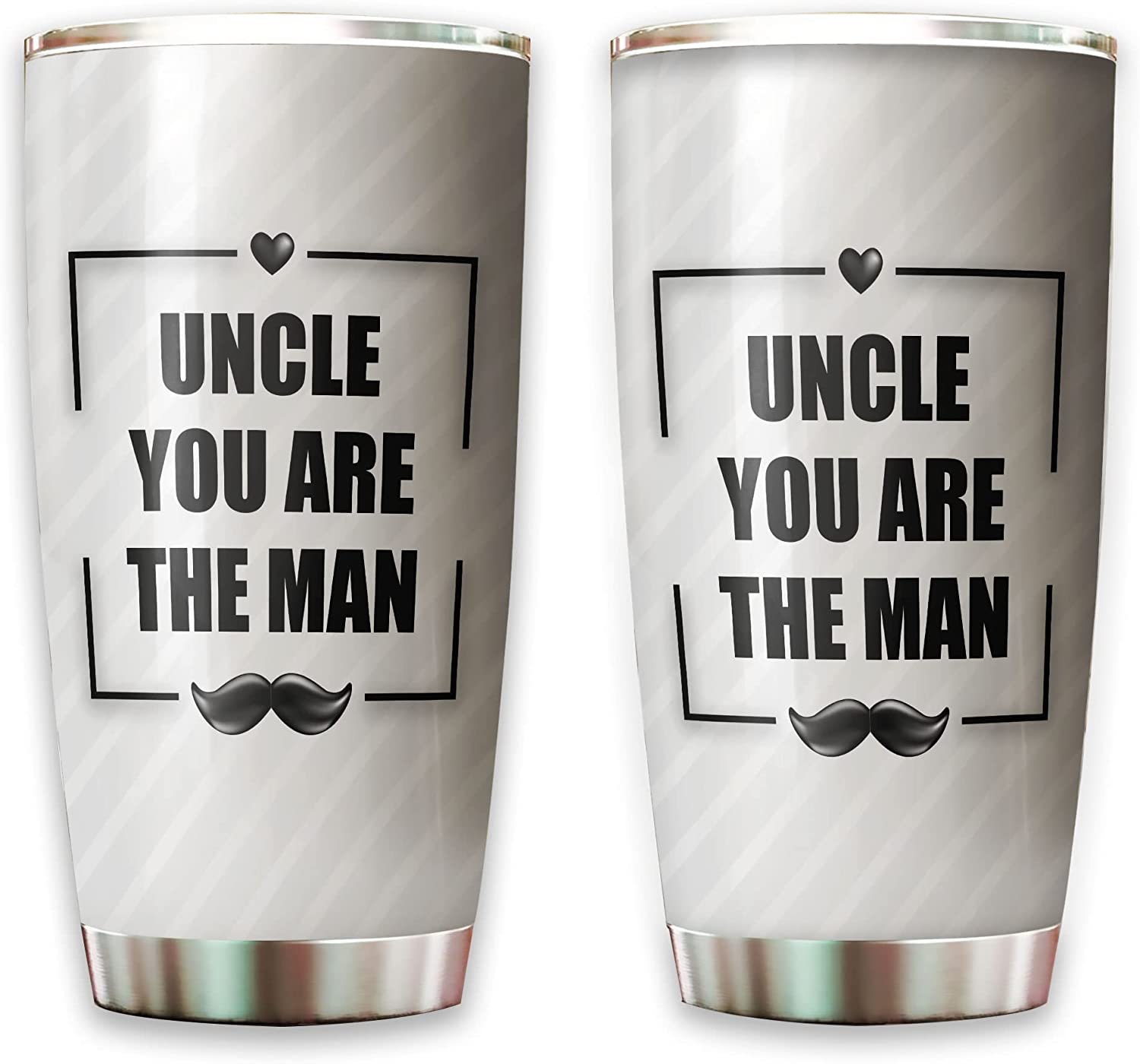 Uncle Tumbler, Personalized Uncle Tumbler Funny You Are The Man Cup For New Uncle Mens Fathers Day Birthday Sentimental Presents Stainless Steel Insulated Vacuum Tumblers