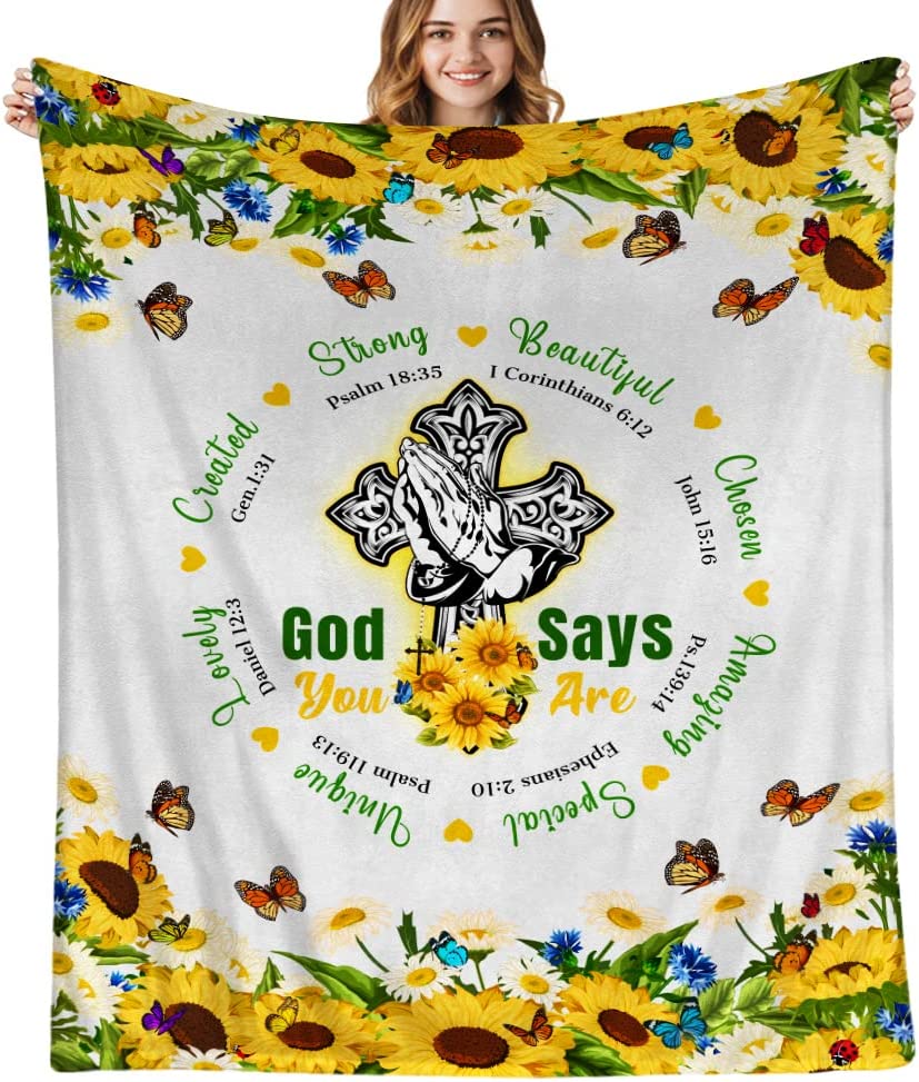 Sunflower Gifts for Women,Inspirational Gifts for Women,Butterfly Religious Catholic Christian Healing Gifts for Women Mom Friend Birthday