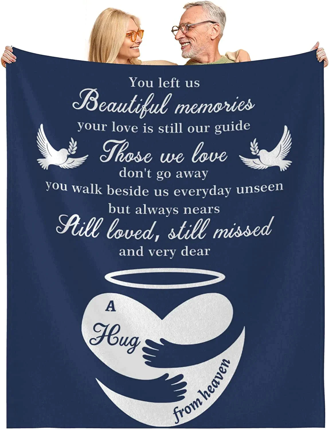 Bereavement Blanket Gifts, Sympathy Gift, Memorial Gifts for Loss of Mather Father Husband Wife Son Sister Child Dog Pet Throw Blanket