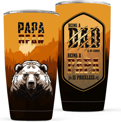 Father's Day Gift Tumbler - Stainless Steel Insulated Travel Mug/Tumbler for Coffee - Dad Tumbler Father's Birthday Gift for Best Dad, Dad Gifts from Daughter