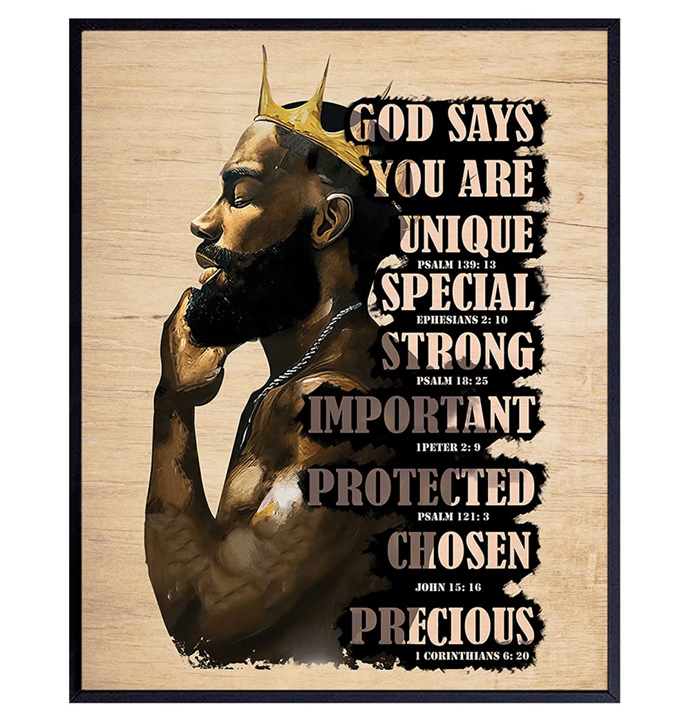 Black Men Canvas Wall Art African American Men Canvas Wall Art Black Men I Am Enough Art Afro King Poster Abstract Contemporary Canvas Prints Painting Home Decor For Bedroom LivingRoom