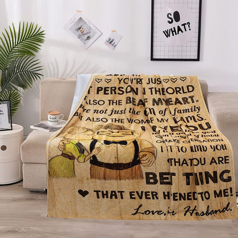 To My Wife Gifts From Husband That You Are The Best Thing, Throw Blankets Gift Ideas For Birthday Christmas Valentines Mothers Day