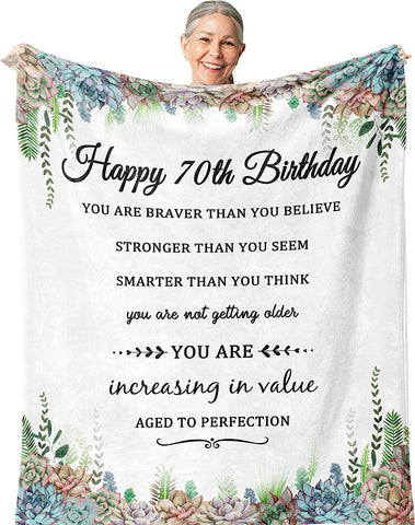 Custom Birthday Gifts for Women/Men Blanket, Best custom Birthday Gifts Ideas, Best Birthday Gifts for Kids Men Women Friends Grandma Grandpa.