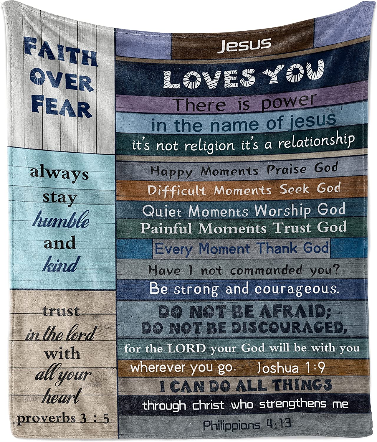 Christian Gifts for Women Faith Blanket - Best Inspirational Gifts for Christian Women/Men - Religious Gifts for Men - Christian Healing Gift